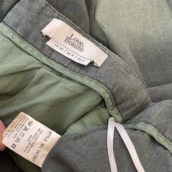 Love Bonito linen wide leg pants size 2 - Picture 4 of 5